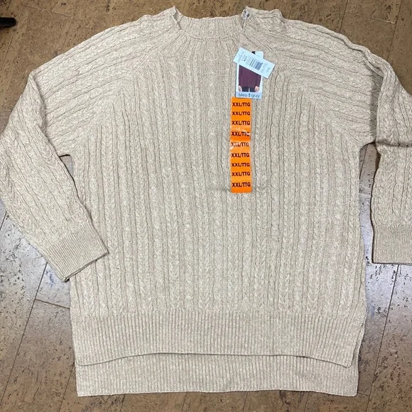 🌺SOLD OUT🌺2 “Blue Grey” cable knit sweater - Picture 6 of 16